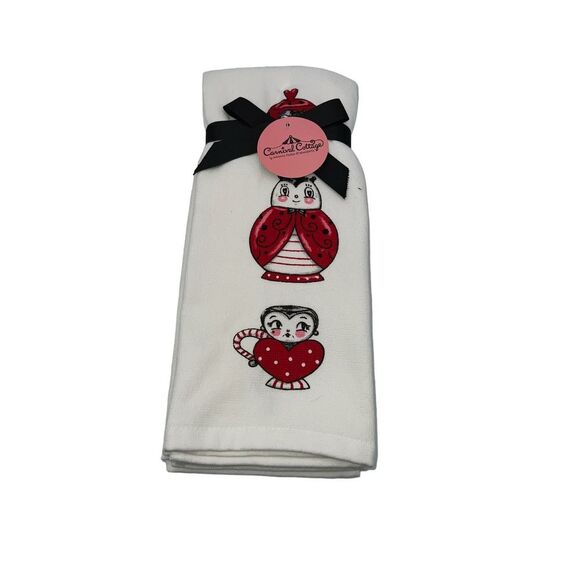 Johanna Parker Valentine Kitchen Towels 2 Pack - Picture 1 of 1